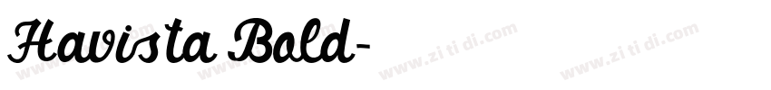 Havista Bold字体转换